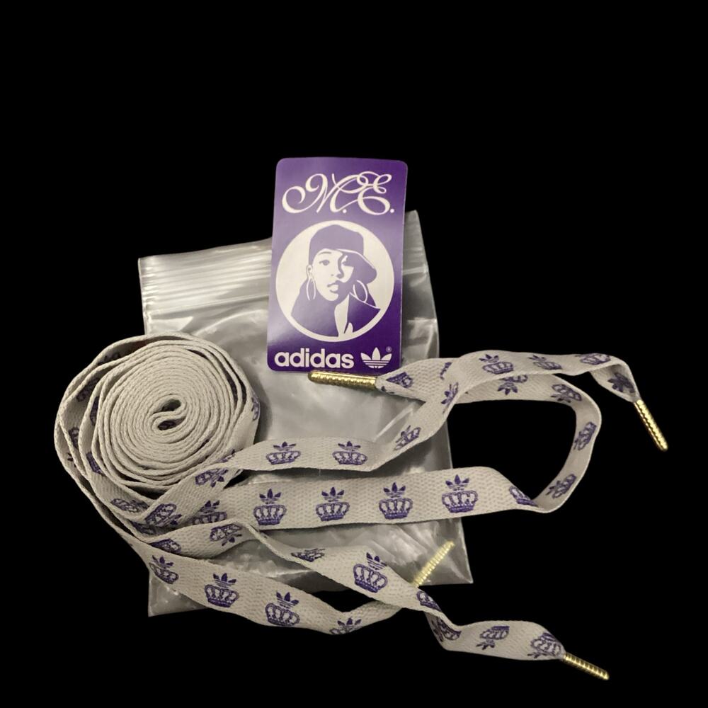 Missy Elliott & the sportswear company Adidas 48 inch Shoestrings, Purple Crowns